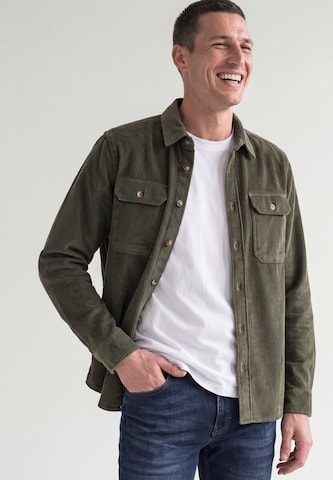 Street One MEN Regular Fit Hemd in Grün: Vorderseite