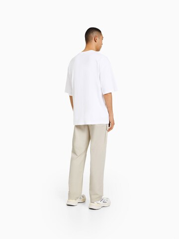 Regular Pantaloni cu buzunare de la Bershka pe bej