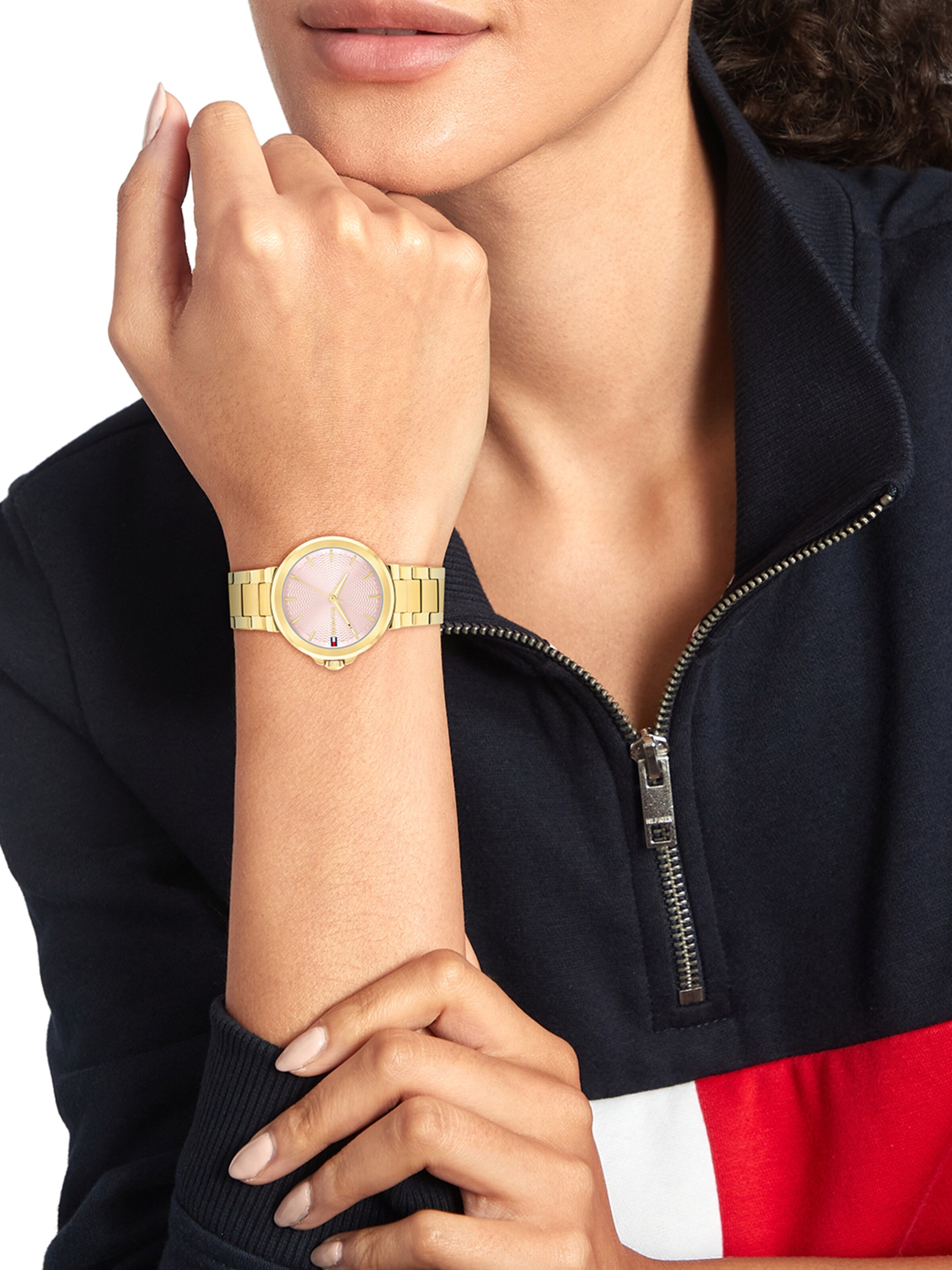 TOMMY HILFIGER Uhr 'LORI' in Gold: Vorderseite