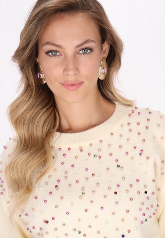 faina Trui in Beige