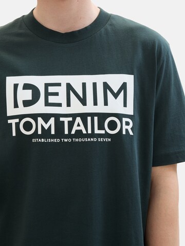 T-Shirt TOM TAILOR DENIM en vert