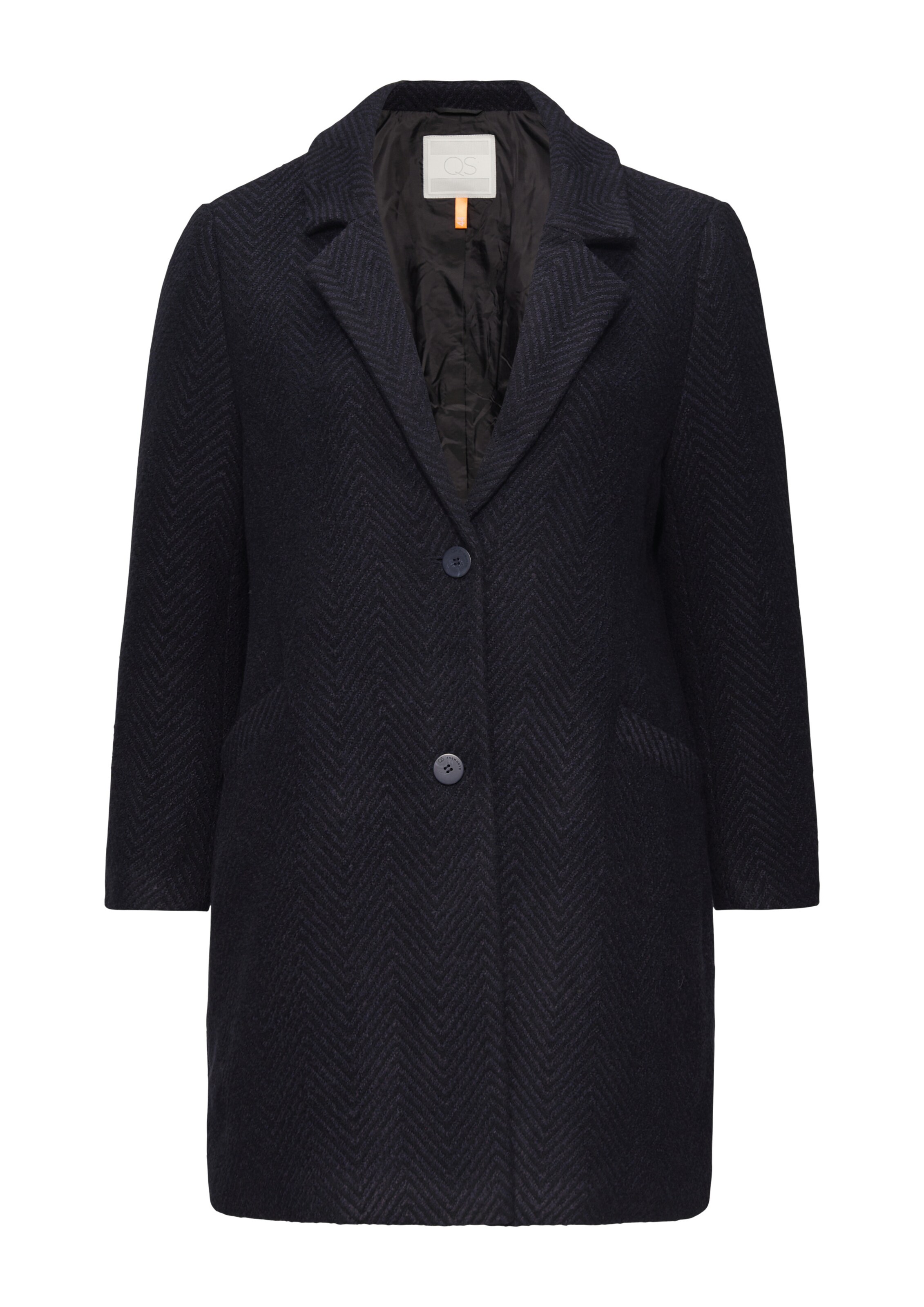 QS Mantel in navy, Produktansicht