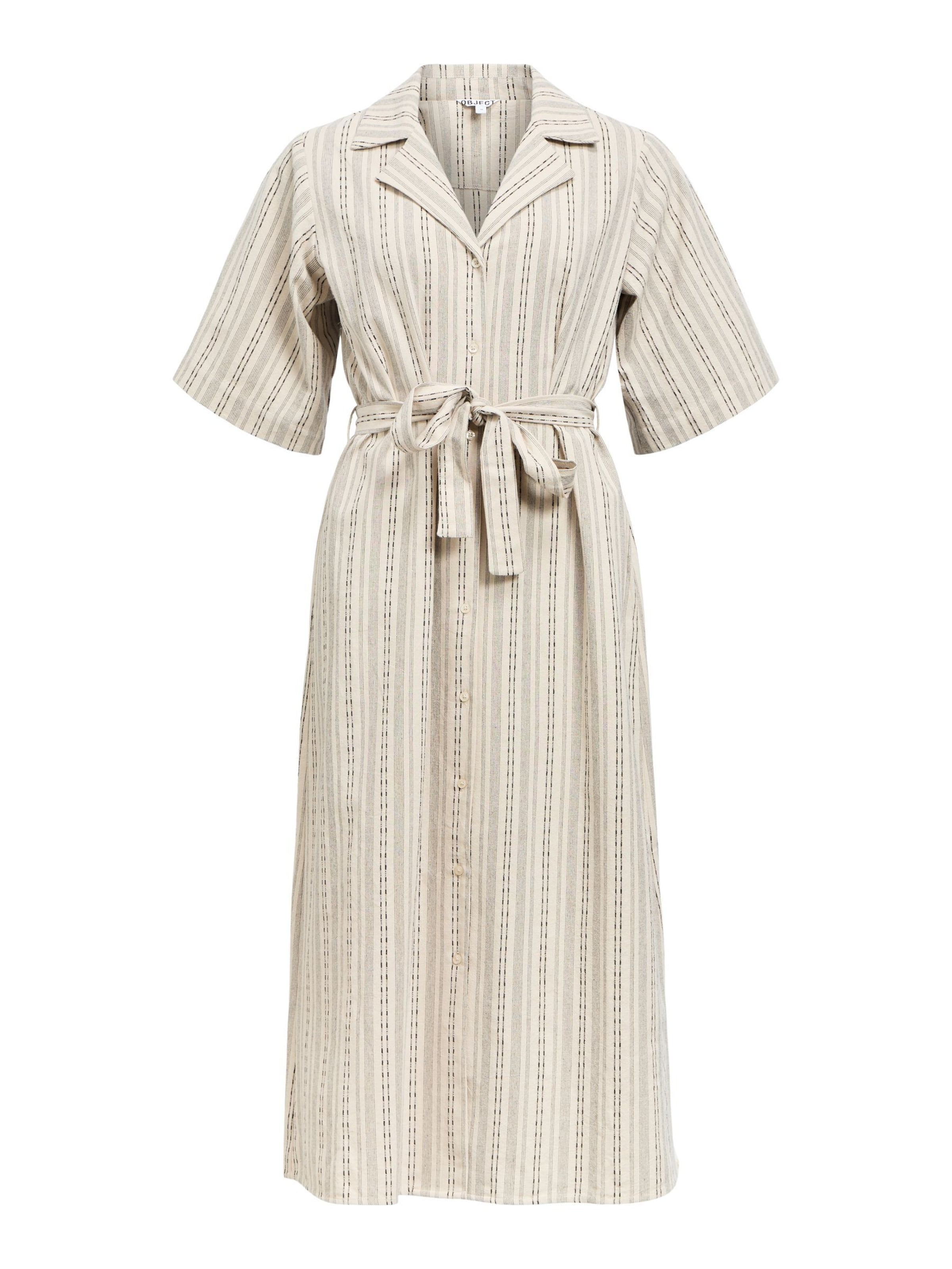 OBJECT Blousejurk 'OBJBelem' in de kleur Greige / Zwart, Productweergave