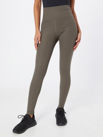 Skinny Pantalon de sport Girlfriend Collective en vert : devant