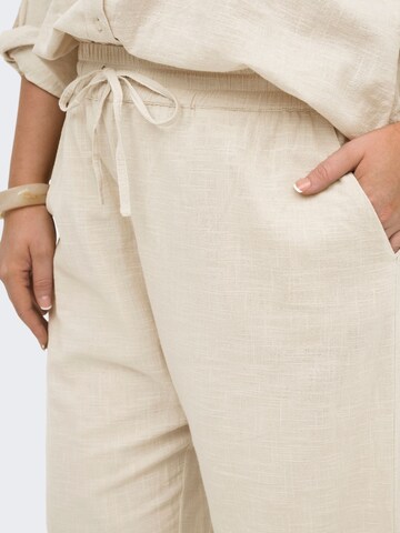 ONLY Carmakoma Loosefit Bukser 'CARTizana' i beige