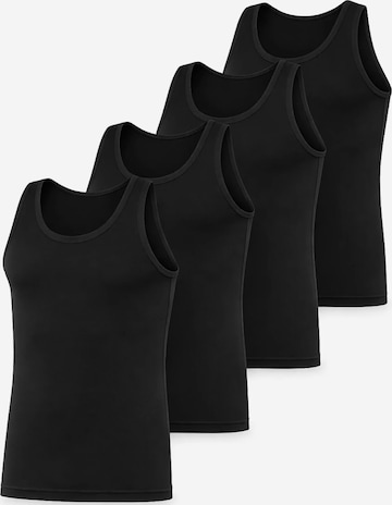 Maglietta intima 'Herren Unterhemden Tom' di LOREZA in nero: frontale