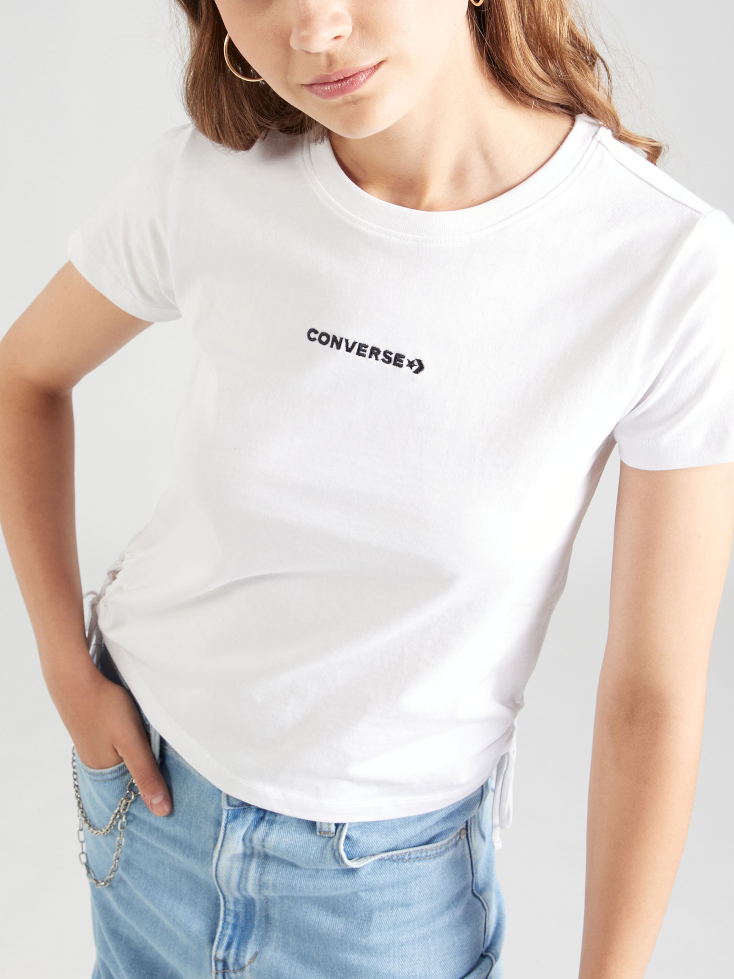 CONVERSE T-Shirt 'Wordmark' in Weiß | ABOUT YOU