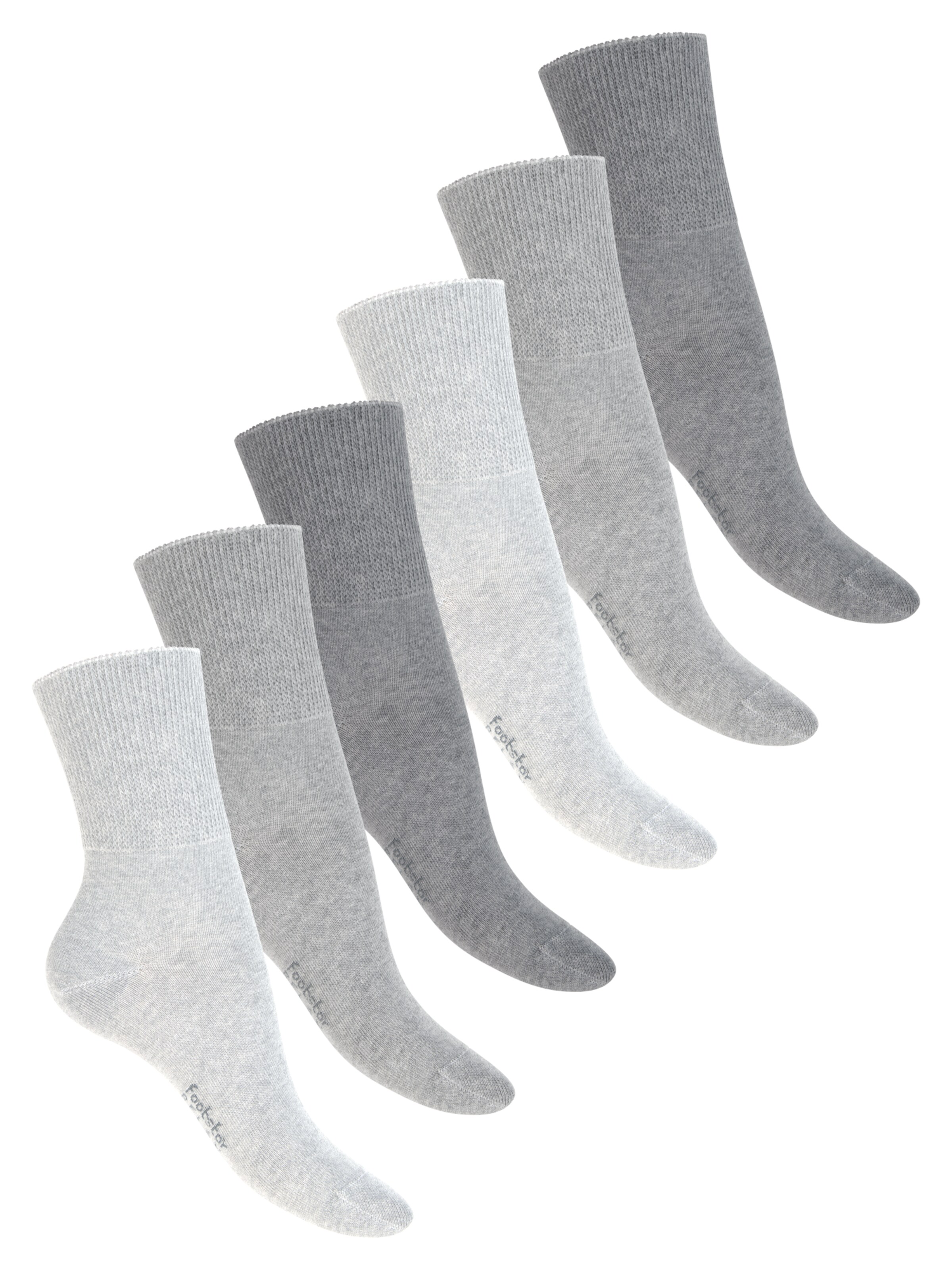 footstar Socken 'Comfort Fit'‌‌‌ in Grau: Vorderseite