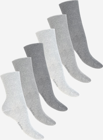 footstar Socks 'Comfort Fit' in Grey: front