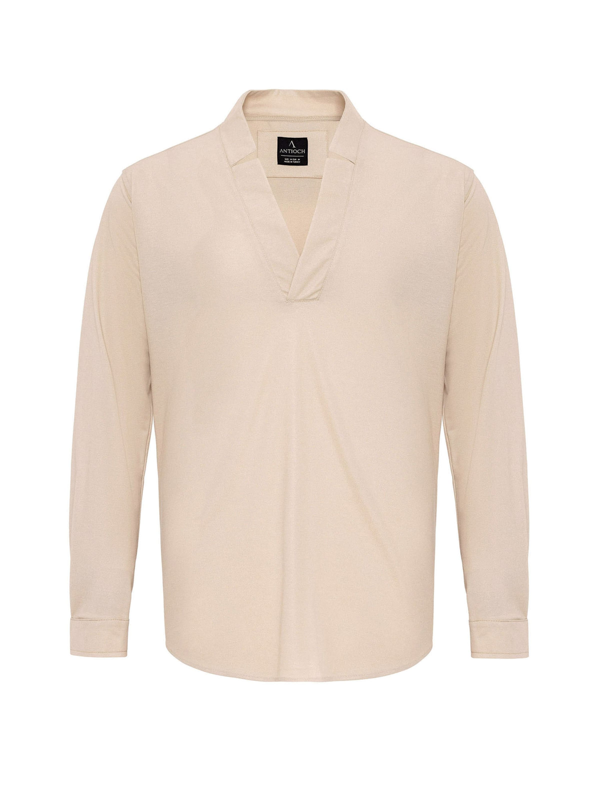Antioch Regular fit Overhemd in Beige: voorkant