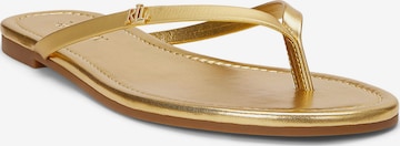 auksinė Lauren Ralph Lauren Šlepetės per pirštą 'RAQUEL': priekis