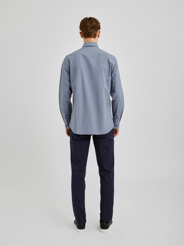 Bertoni Slim fit Button Up Shirt 'Balder' in Blue