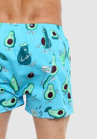 Lousy Livin Boxershorts 'Avocado & Broccoli' in Blau