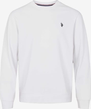 U.S. POLO ASSN. Sweatshirt 'Adler' in Wit: voorkant