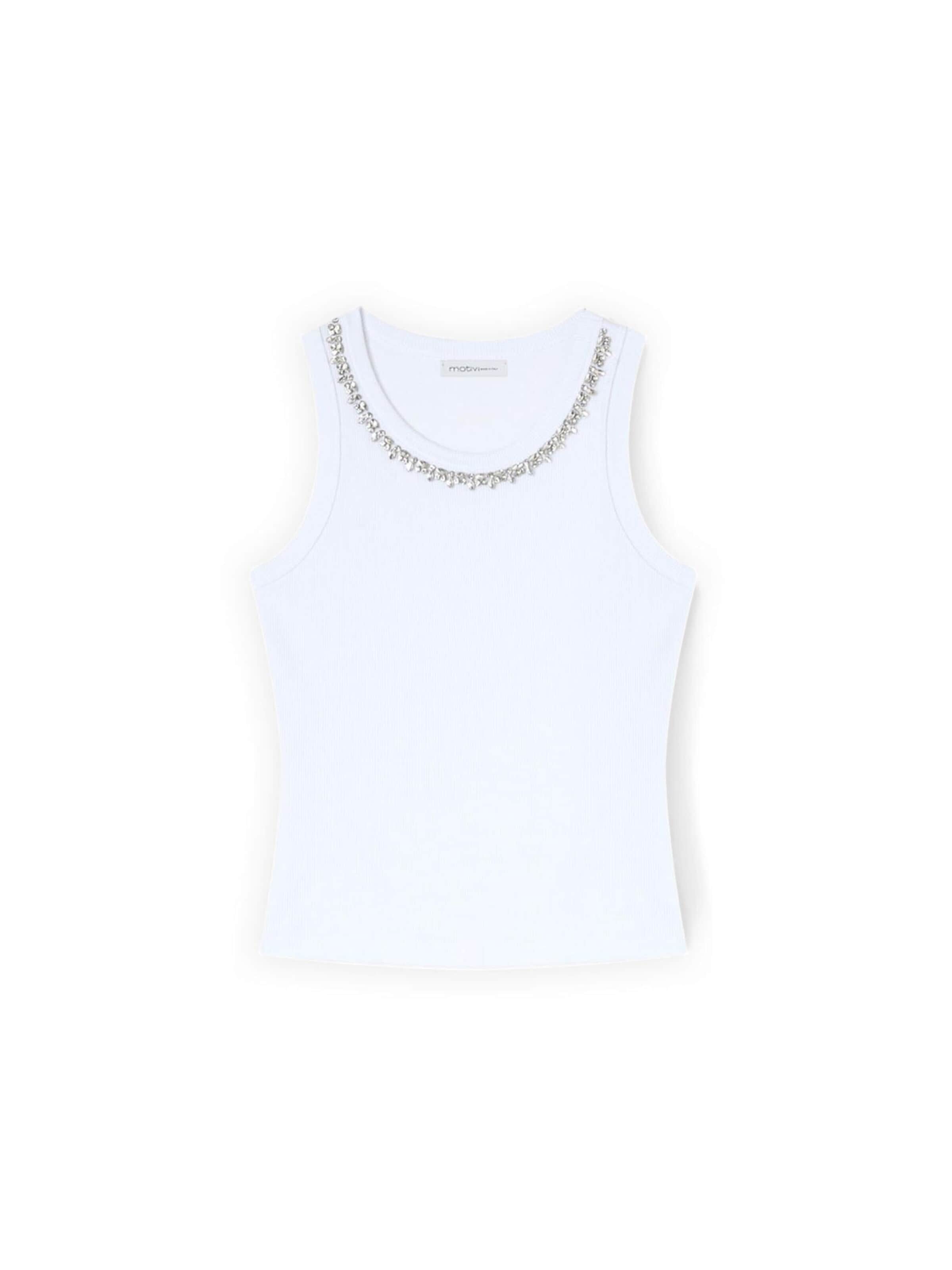 MOTIVI Shirt in Weiß: Vorderseite