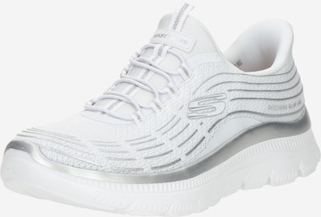 SKECHERS Slip-on obuv 'SUMMITS PLUS' - Biela: predná strana