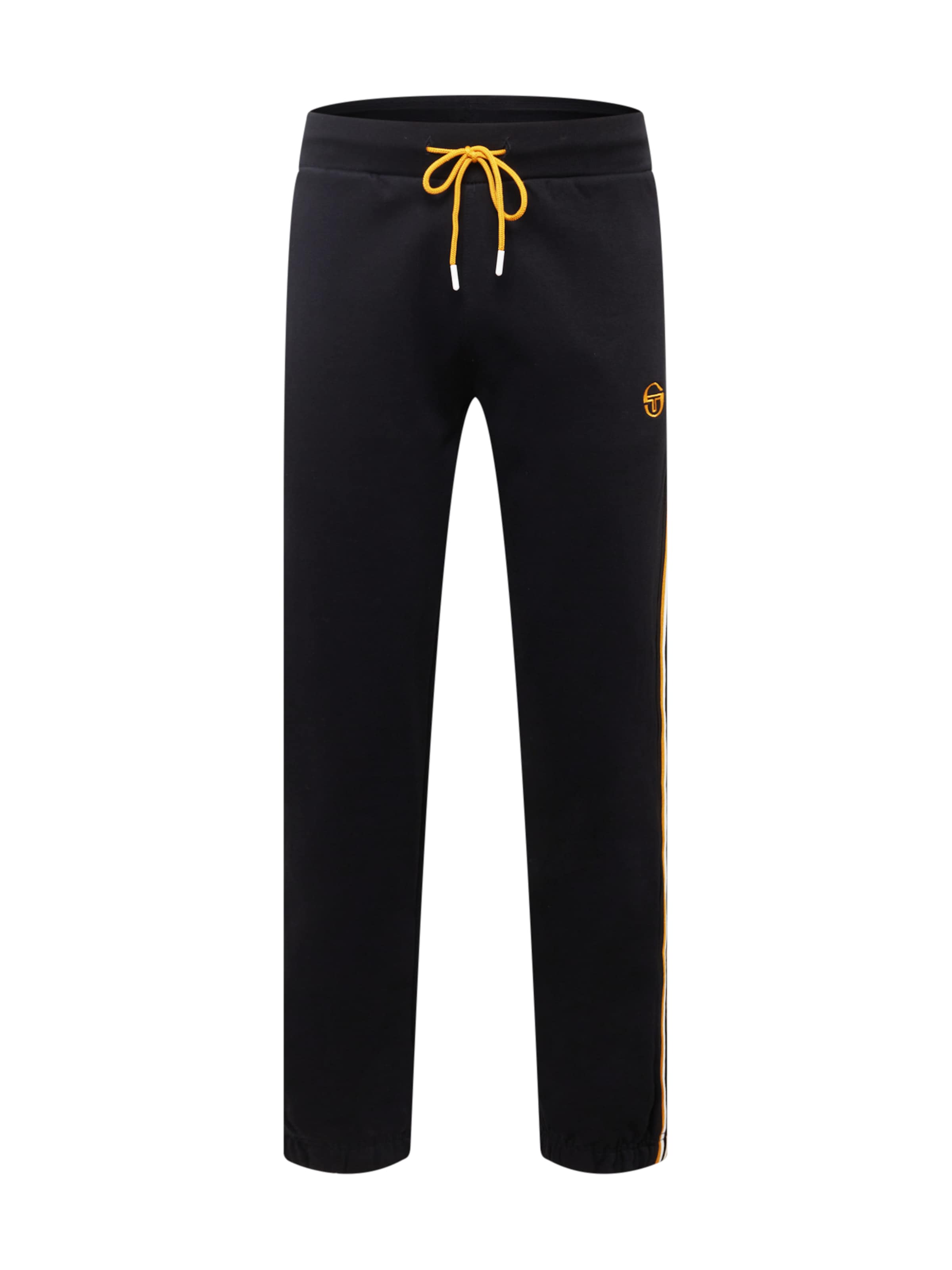 Sergio Tacchini Tapered Sporthose 'Nasti' in Schwarz: Vorderseite