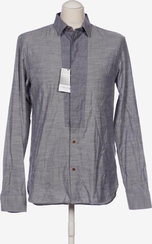 AllSaints Button Up Shirt in M in Grey: front