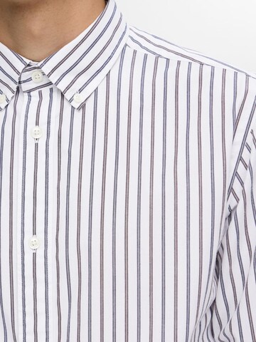 SELECTED Slim fit Overhemd 'SLHRick' in Wit