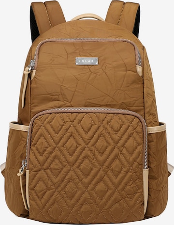 jolar Backpack 'Casual' in Brown: front