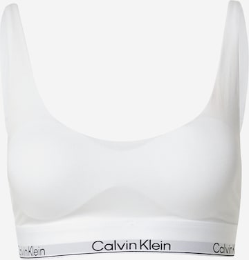 Bustier Soutien-gorge Calvin Klein Underwear en blanc : devant