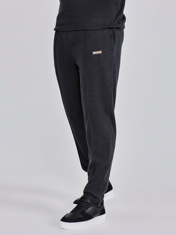 Regular Pantalon de sport SikSilk en noir : devant