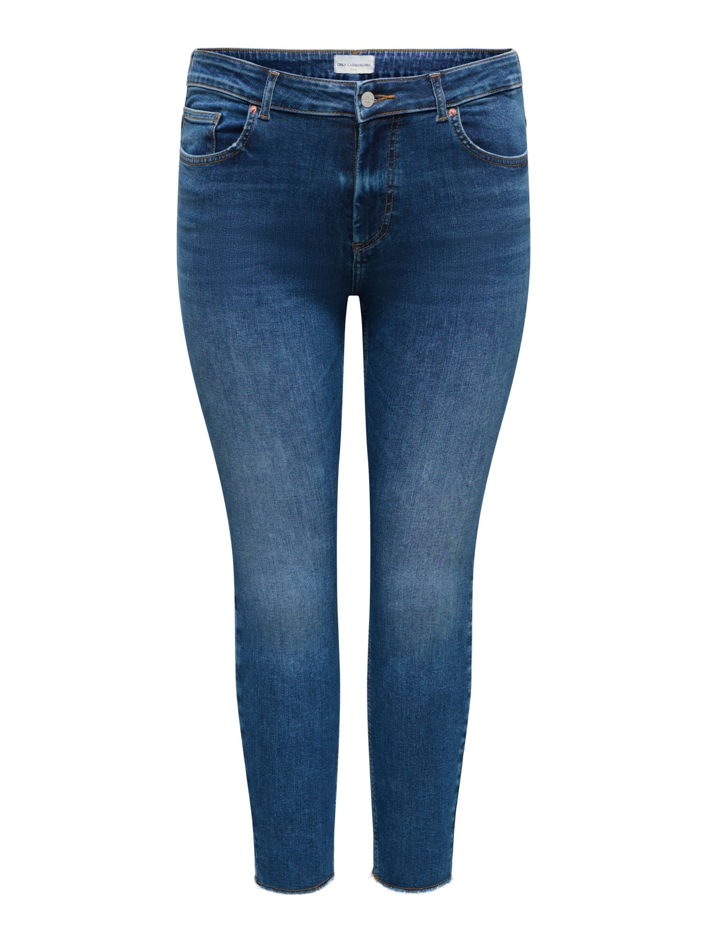 Skinny Jeans 'CARWILLY' di ONLY Carmakoma in blu: frontale