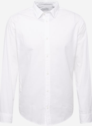 balta JACK & JONES Standartinis modelis Marškiniai 'LUCAS': priekis