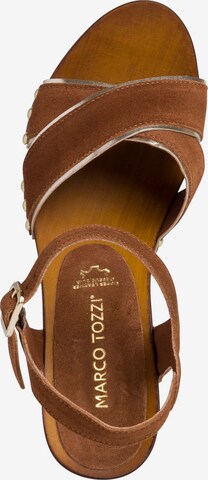 MARCO TOZZI Sandalen met riem in Bruin