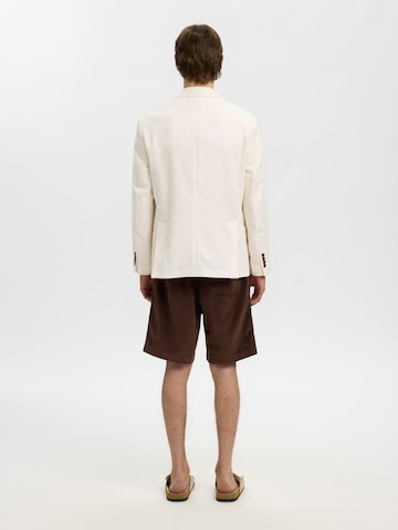 Regular fit Giacca da completo di SELECTED in bianco