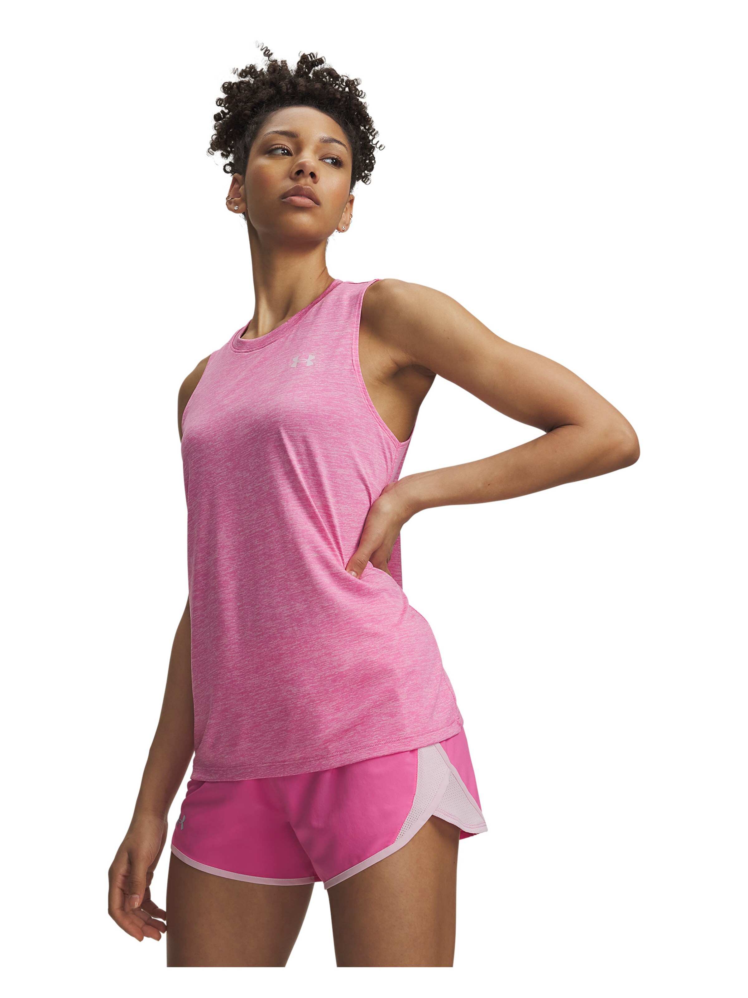 UNDER ARMOUR Sporttop 'Twist' in Roze: voorkant