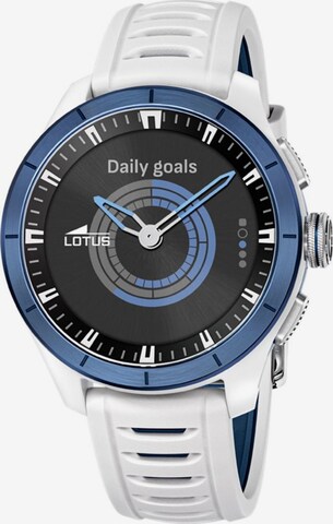 Montre digitale Lotus en blanc : devant