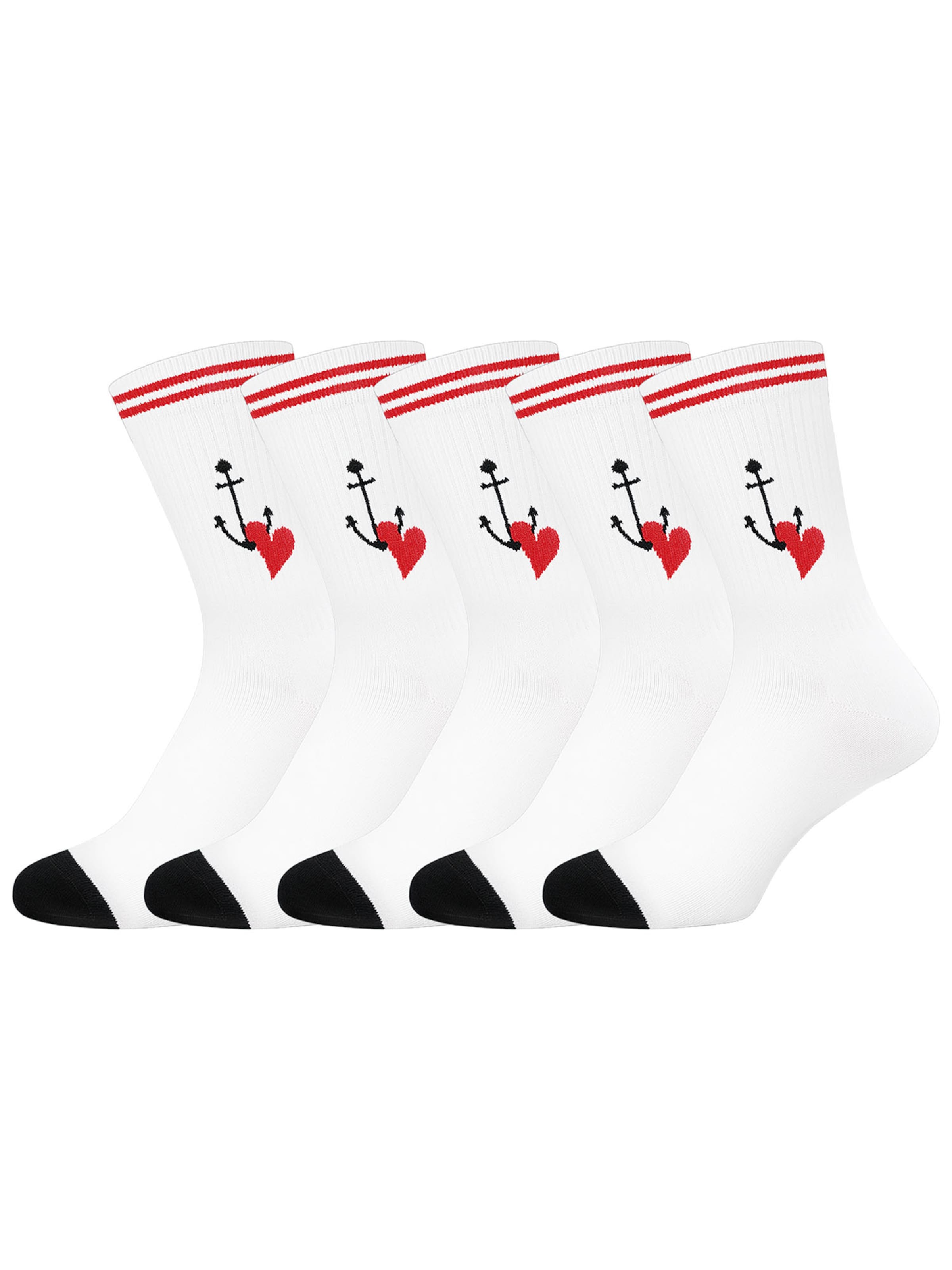 UNABUX Socks 'Touchdown' in White: front