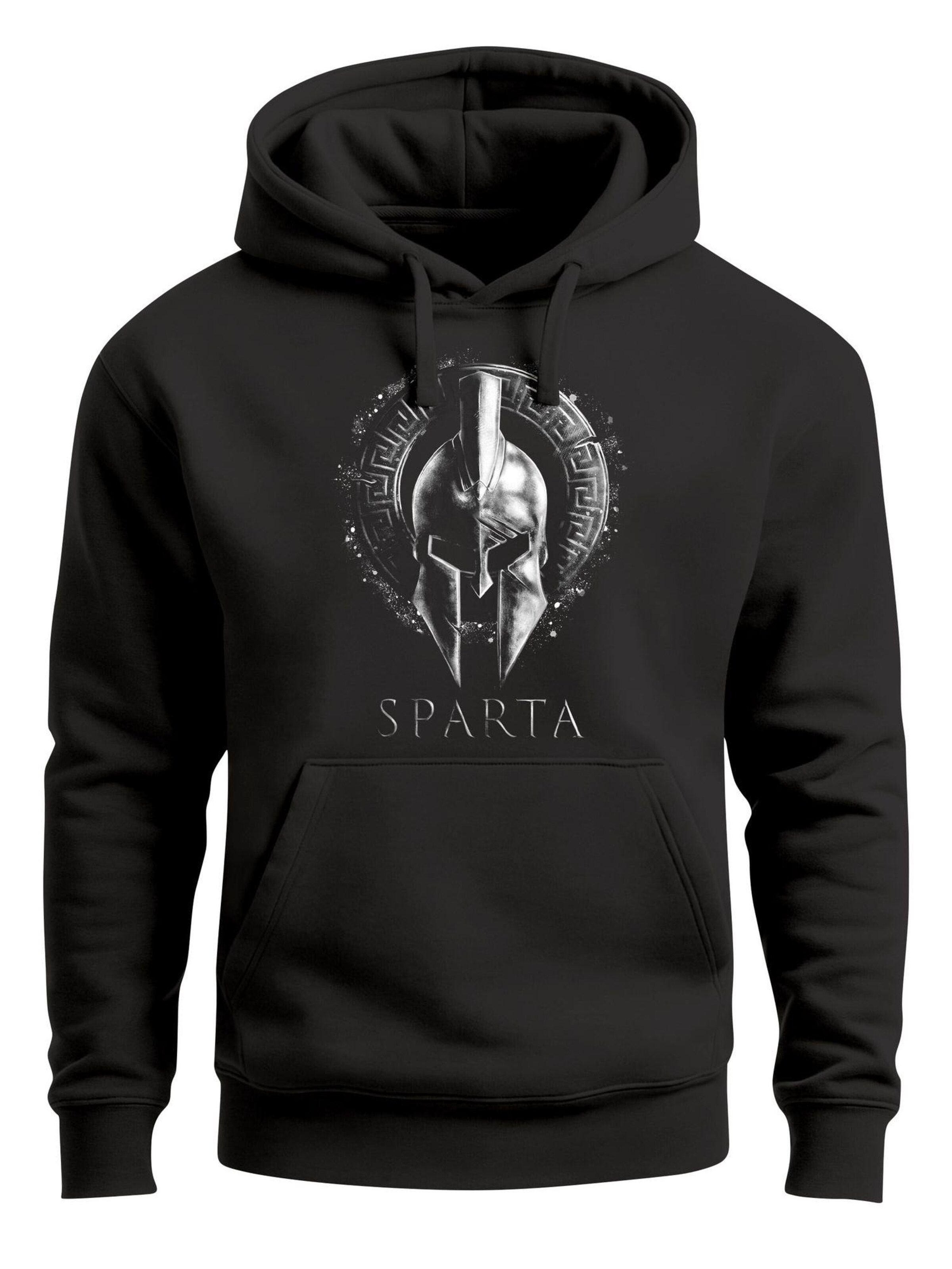 Neverless Sweatshirt 'Sparta'‌‌‌ in Schwarz: Vorderseite