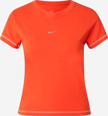 T-shirt Nike Sportswear en rouge : devant