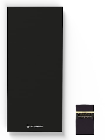 woodsandwaves Handtuch 'Clear Black' in Schwarz: Vorderseite