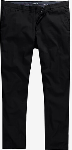 Pantalon chino Men Plus en noir : devant