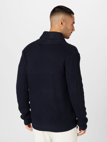 BRAVE SOUL Knit Cardigan 'AKRA' in Blue