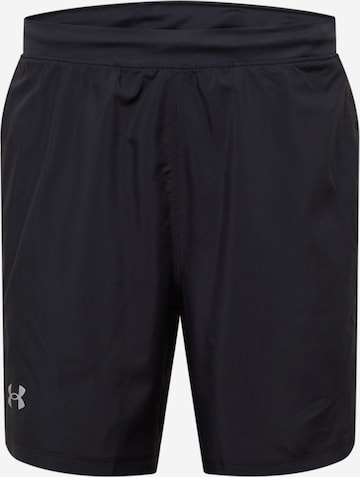 Regular Pantalon de sport 'Speed Stride' UNDER ARMOUR en noir : devant