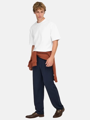 Only & Sons Shirt 'ONSFRED LIFE RLX SS TEE NOOS' in Wit