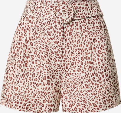 Forever New Pantalón plisado 'Chloe' en marrón rojizo / gris claro / blanco, Vista del producto