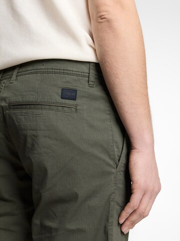 TOM TAILORregular Chino hlače - zelena boja
