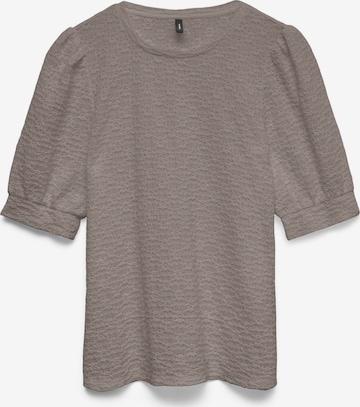 VERO MODA Shirt 'VMFlower' in Grey: front