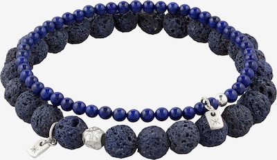 KUZZOI Bracelet en 19 en bleu foncé / argent, Vue avec produit