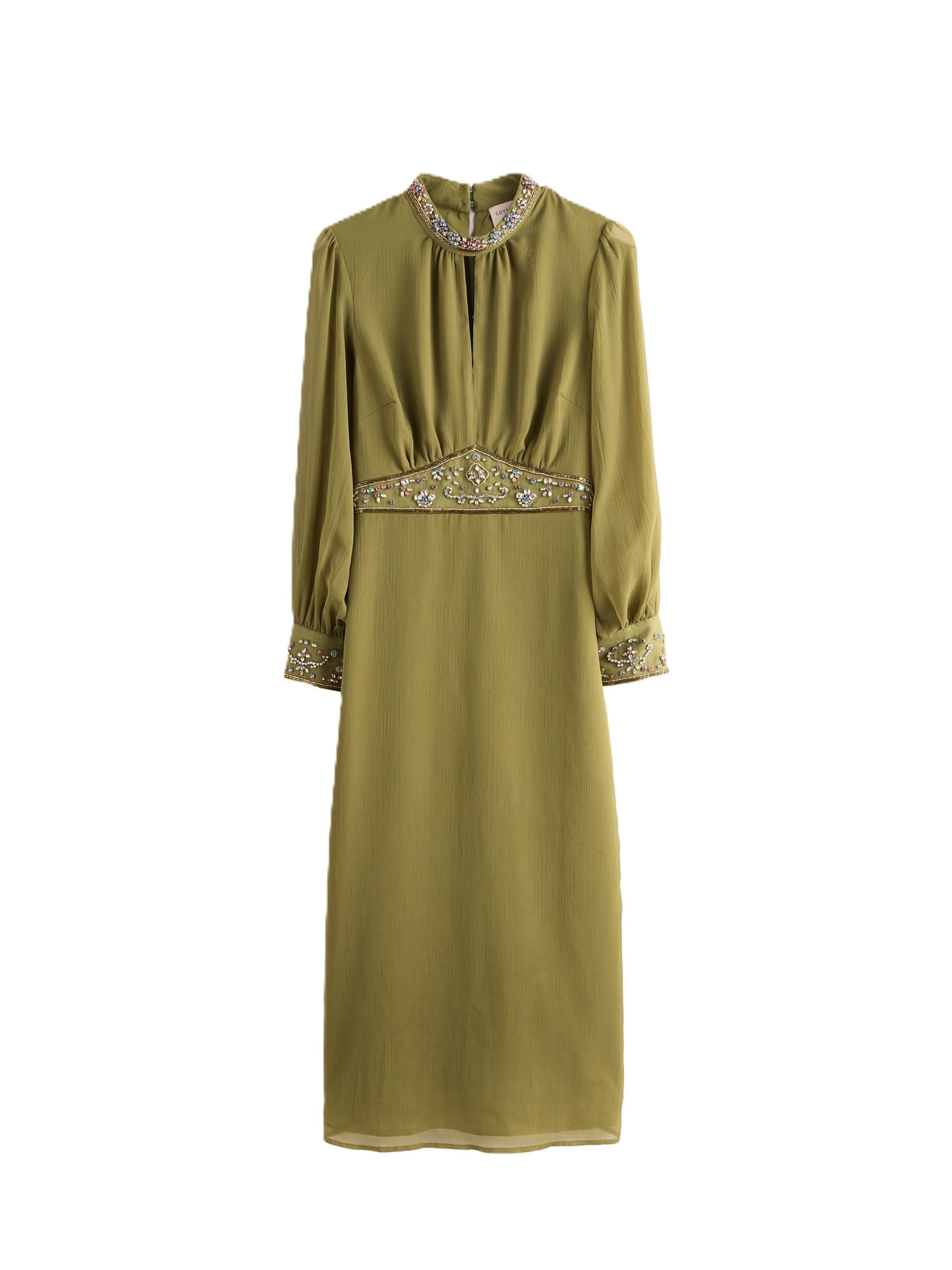love & roses - Vestido en verde: frente