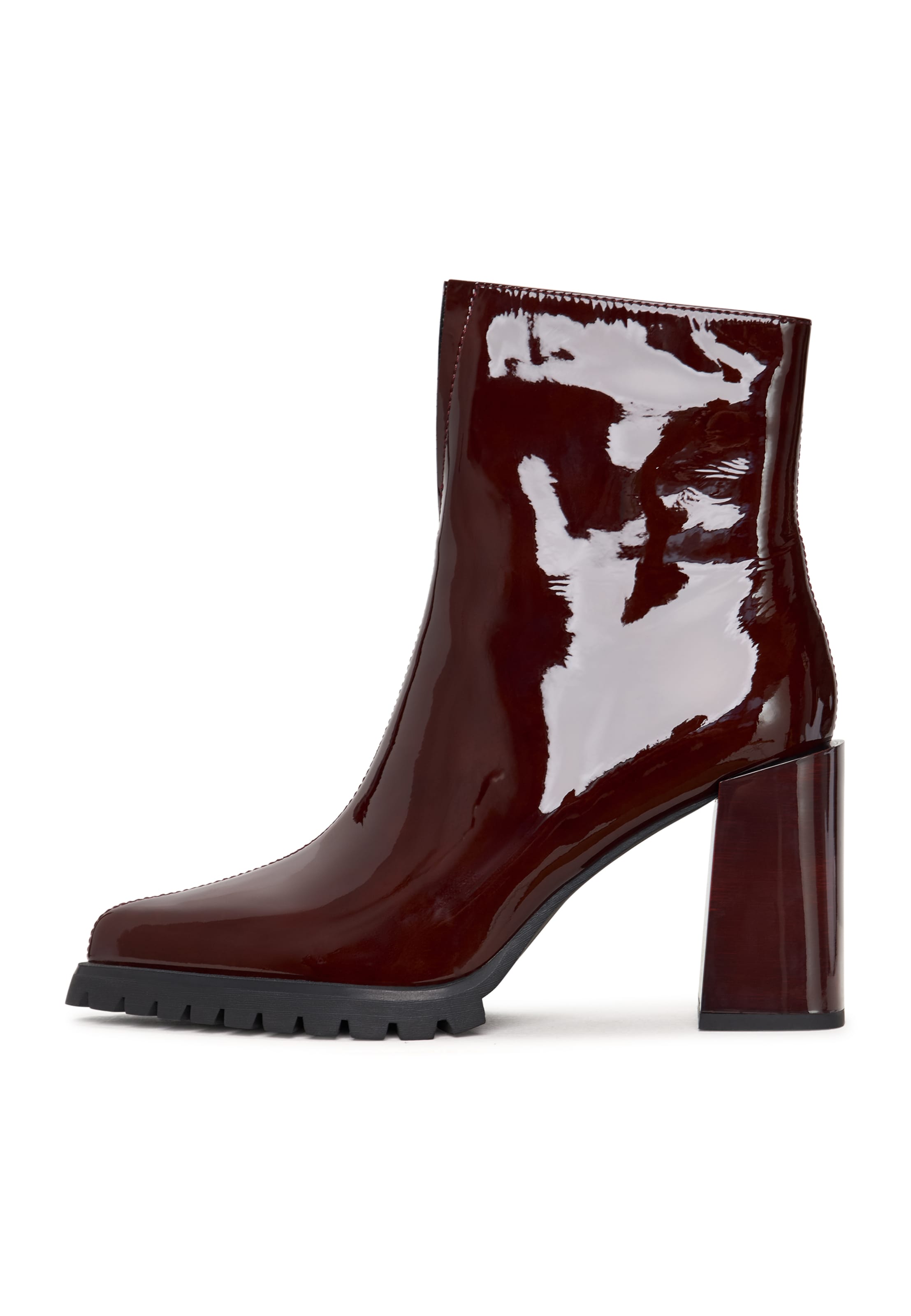 CESARE GASPARI Stiefelette in Rot: Vorderseite