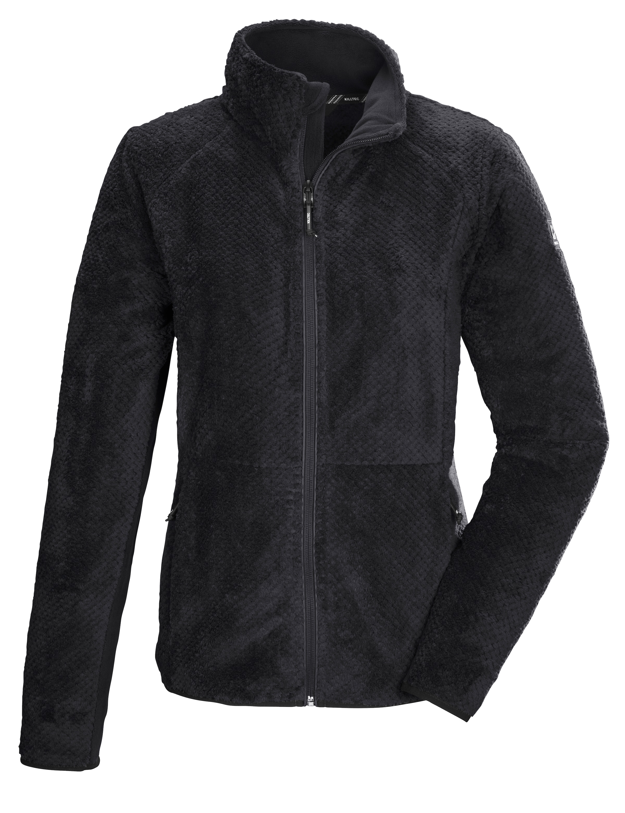 KILLTEC Fleece Jacket in Black: front