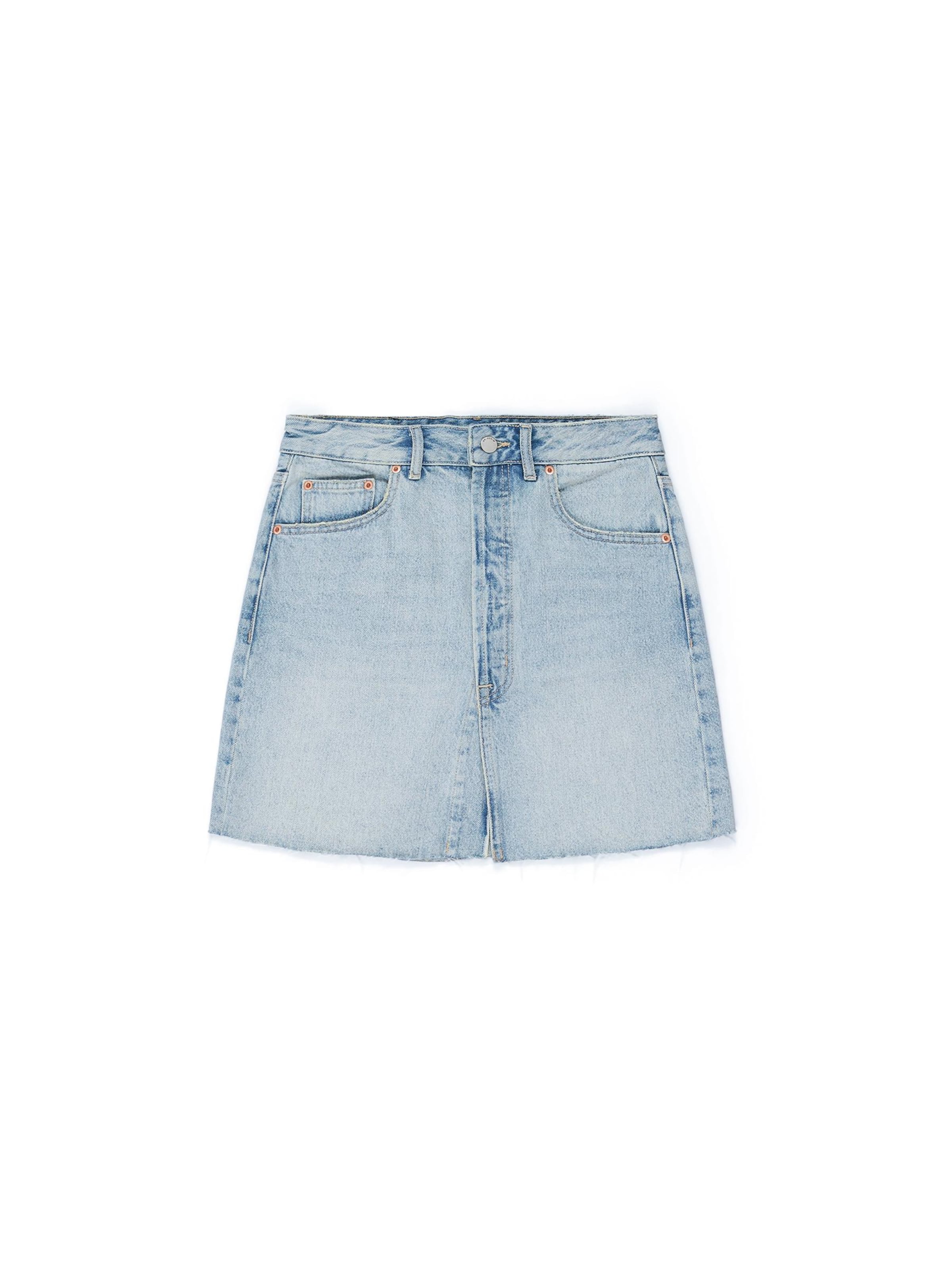 Dr. Denim Skirt 'Ara' in Blue: front