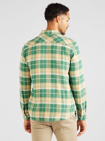 Brixton جينز مضبوط قميص 'BOWERY' بلون أخضر