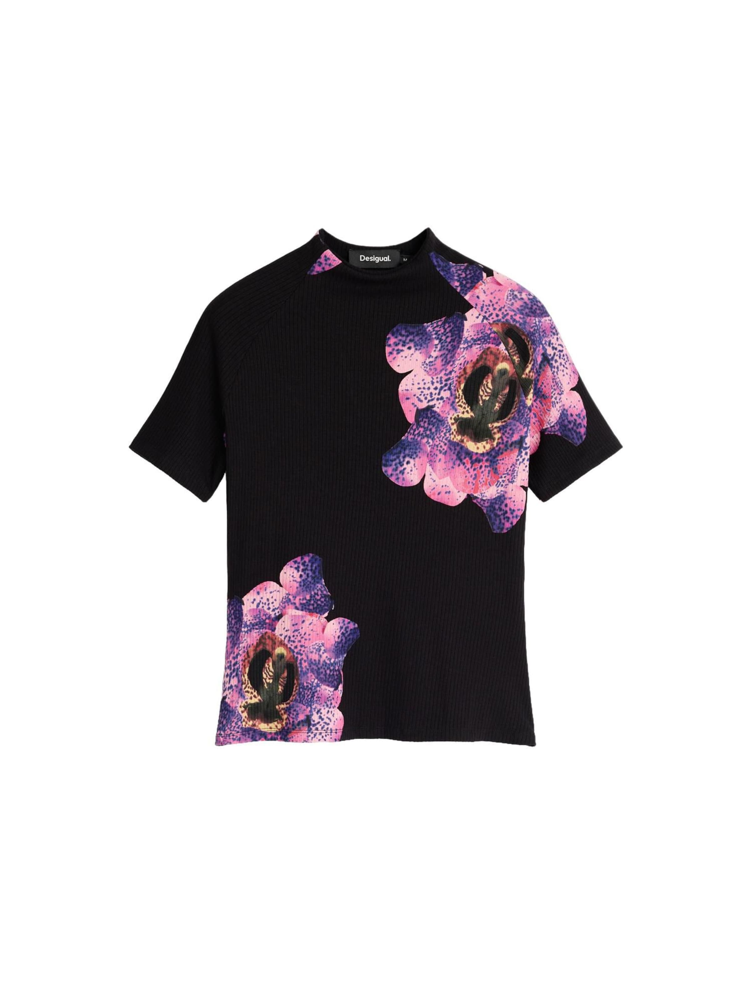 Tricou de la Desigual pe negru: față